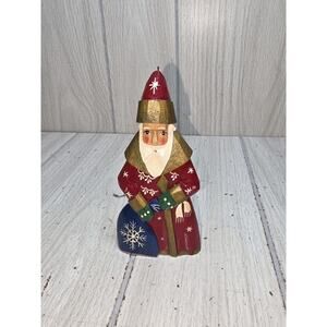 Vtg R.Ceprueb Nocag Hand Painted Signed Santa Holding Sack Christmas Ornament
